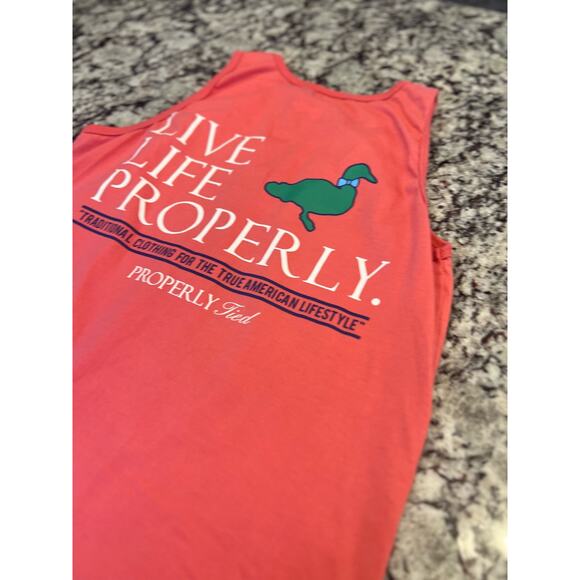 Properly Tied live life properly womens top size S sunset coral sleeveless - Picture 8 of 9